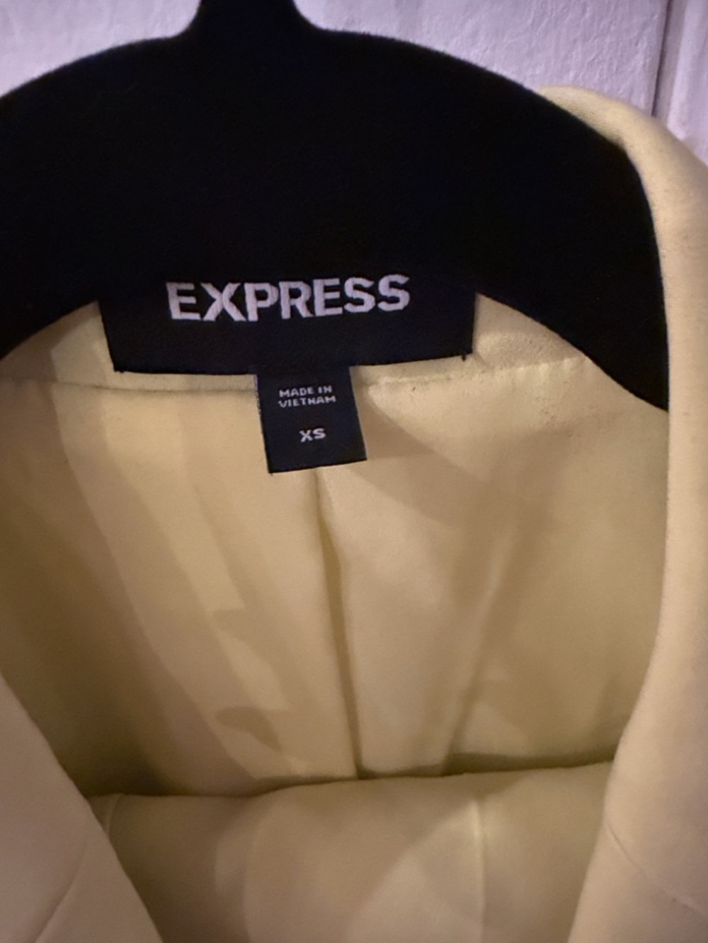 Express Bright Yellow High-Waisted Cropped Trousers - Picture 6 of 8